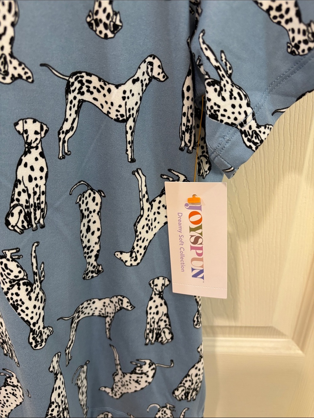 Joyspun Blue Dalmatian Print Pajama Set - Unbranded - Picture 2 of 7